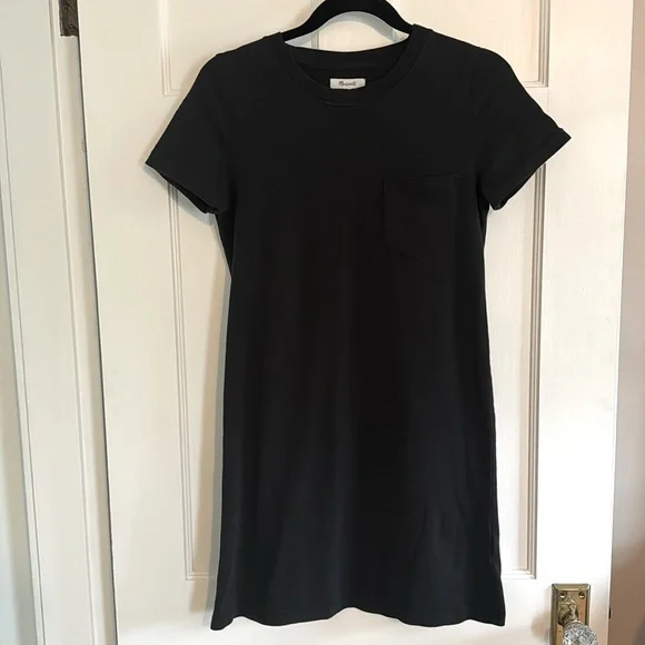 🌻 Madewell black pocket tee shirt dress. Size S. - Picture 2 of 7
